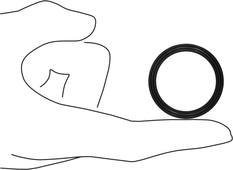 O-Ring Yüklü U-Cup Conta, 0,172" Oluk Genişliği için, 1,188 inç İç Çap x 1,5 inç Dış Çap x 0,156 inç Genişlik