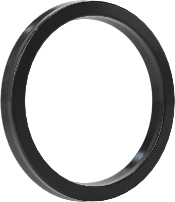 O-Ring Yüklü U-Cup Conta, 0,172" Genişlikte Yiv için, 1,375 inç İç Çap x 1,688 inç Dış Çap x 0,156 inç Genişlik