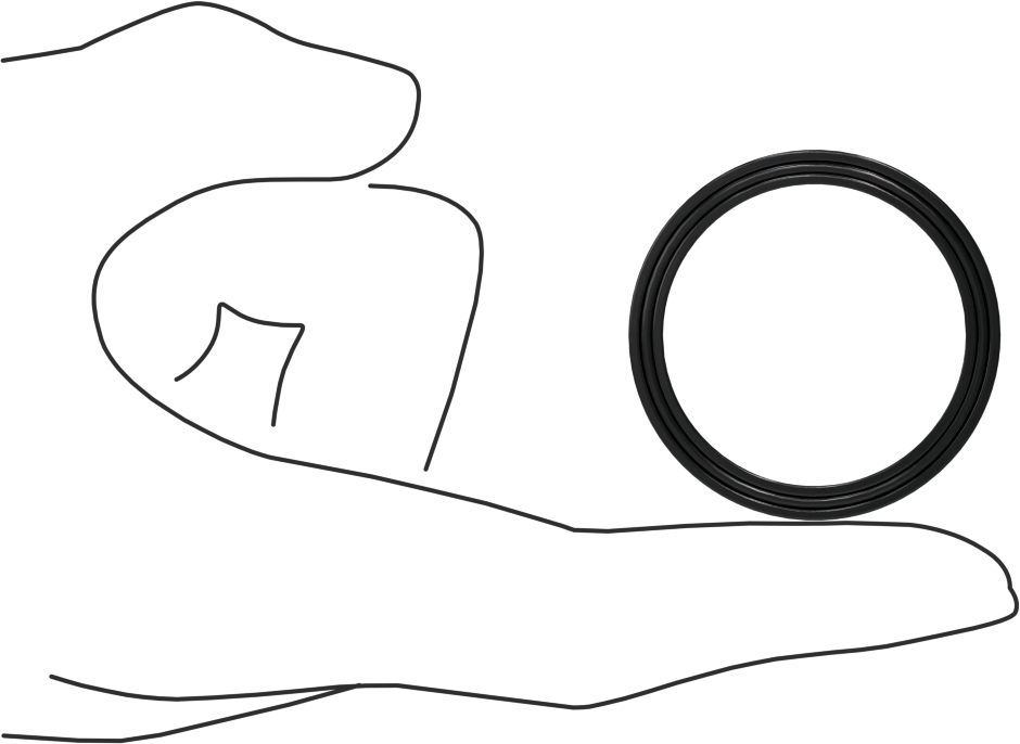 O-Ring Yüklü U-Cup Conta, 0,172" Genişlikte Yiv için, 1,375 inç İç Çap x 1,688 inç Dış Çap x 0,156 inç Genişlik
