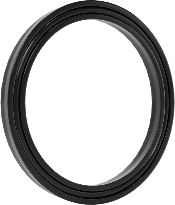 O-Ring Yüklü U-Cup Conta, 0,172" Genişlikte Yiv için, 1,375 inç İç Çap x 1,688 inç Dış Çap x 0,156 inç Genişlik