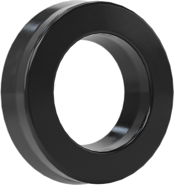 O-Ring Yüklü U-Cup Conta, 0,206" Oluk Genişliği için, 0,5 inç İç Çap x 0,875 inç Dış Çap x 0,188 inç Genişlik