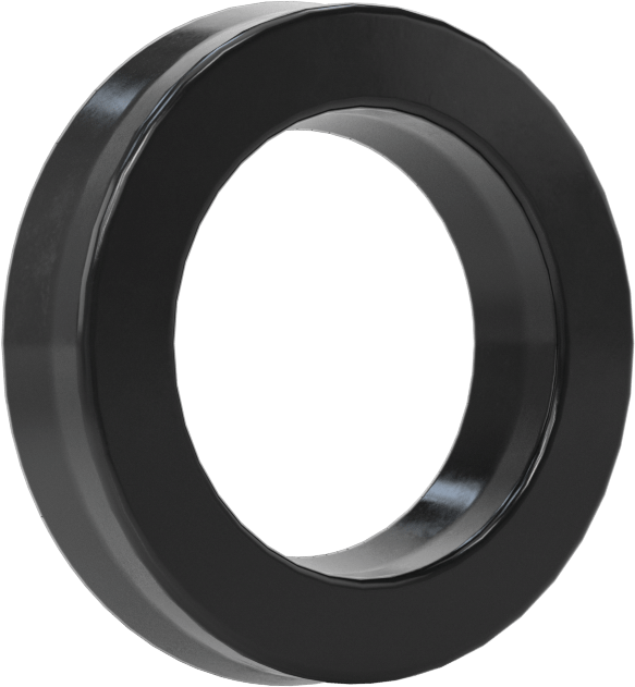 O-Ring Yüklü U-Cup Conta, 0,206" Oluk Genişliği için, 0,625 inç İç Çap x 1 inç Dış Çap x 0,188 inç Genişlik