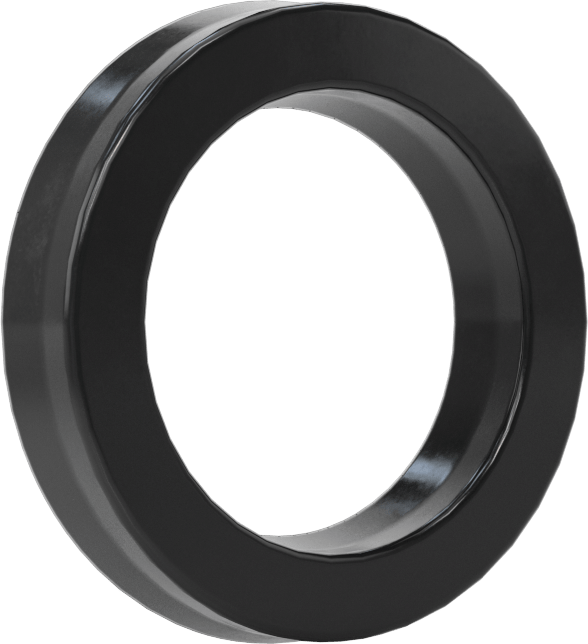 O-Ring Yüklü U-Cup Conta, 0,206" Oluk Genişliği için, 0,75 inç İç Çap x 1,125 inç Dış Çap x 0,188 inç Genişlik