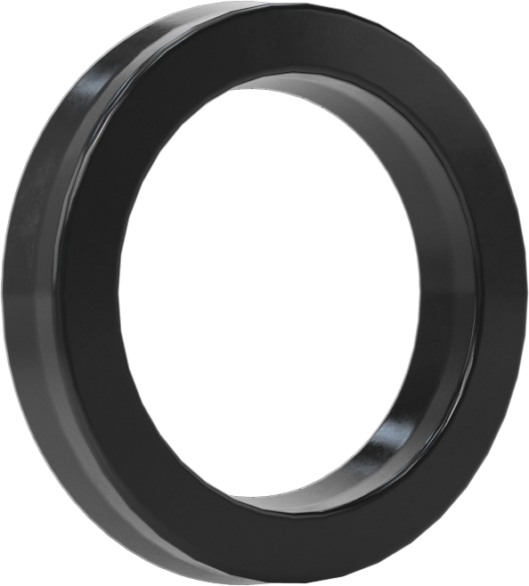 O-Ring Yüklü U-Cup Conta, 0,206" Oluk Genişliği için, 0,875 inç İç Çap x 1,25 inç Dış Çap x 0,188 inç Genişlik