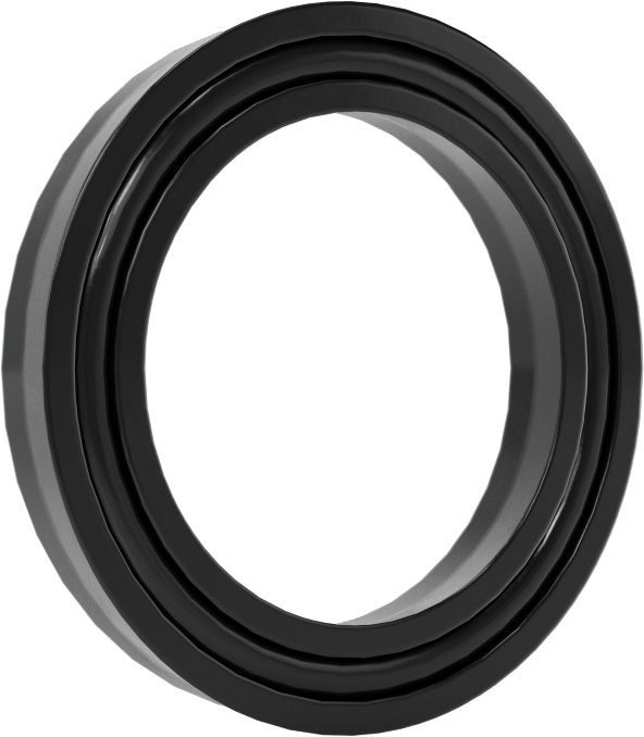 O-Ring Yüklü U-Cup Conta, 0,206" Oluk Genişliği için, 0,875 inç İç Çap x 1,25 inç Dış Çap x 0,188 inç Genişlik