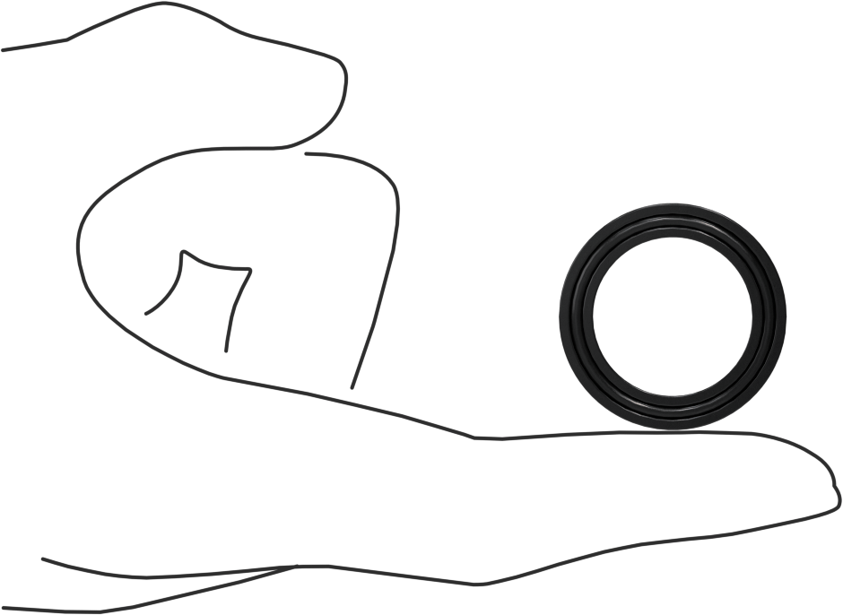 O-Ring Yüklü U-Cup Conta, 0,206" Oluk Genişliği için, 0,875 inç İç Çap x 1,25 inç Dış Çap x 0,188 inç Genişlik