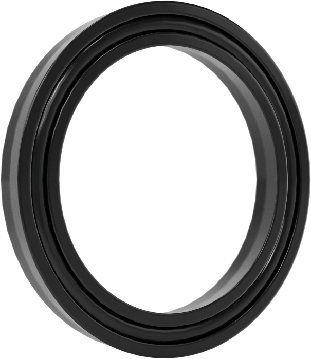 O-Ring Yüklü U-Cup Conta, 0,206" Oluk Genişliği için, 1,125“ İç Çap x 1,5” Dış Çap x 0,188" Genişlik
