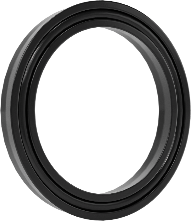 O-Ring Yüklü U-Cup Conta, 0,206" Genişlikte Oluk için, 1,188“ İç Çap x 1,563” Dış Çap x 0,188" Genişlik