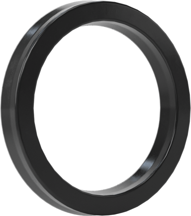 O-Ring Yüklü U-Cup Conta, 0,206" Oluk Genişliği için, 1,25“ İç Çap x 1,625” Dış Çap x 0,188" Genişlik