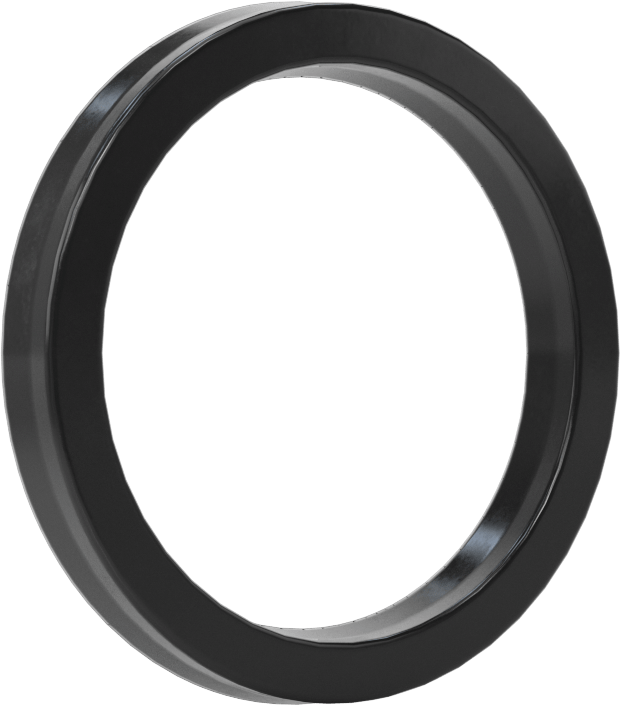 O-Ring Yüklü U-Cup Conta, 0,206" Oluk Genişliği için, 1,375“ İç Çap x 1,75” Dış Çap x 0,188" Genişlik