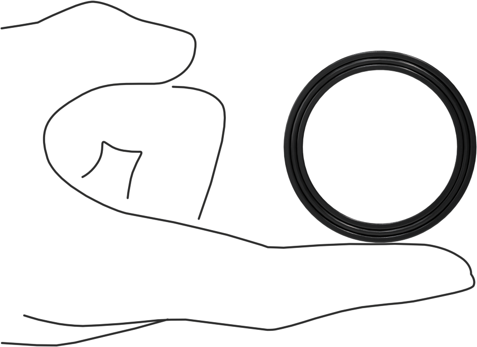 O-Ring Yüklü U-Cup Conta, 0,206" Oluk Genişliği için, 1,5 inç İç Çap x 1,875 inç Dış Çap x 0,188 inç Genişlik