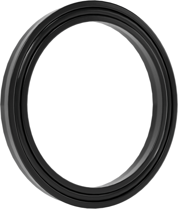 O-Ring Yüklü U-Cup Conta, 0,206" Oluk Genişliği için, 1,5 inç İç Çap x 1,875 inç Dış Çap x 0,188 inç Genişlik