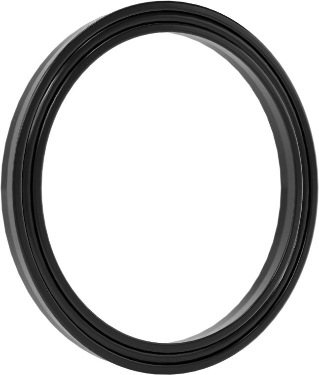 O-Ring Yüklü U-Cup Conta, 0,206" Oluk Genişliği için, 1,875“ İç Çap x 2,25” Dış Çap x 0,188" Genişlik