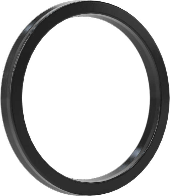 O-Ring Yüklü U-Cup Conta, 0,206" Oluk Genişliği için, 1,875“ İç Çap x 2,25” Dış Çap x 0,188" Genişlik