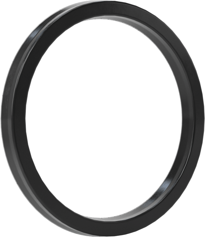 O-Ring Yüklü U-Cup Conta, 0,206" Oluk Genişliği için, 2“ İç Çap x 2,375” Dış Çap x 0,188" Genişlik