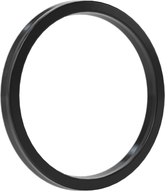 O-Ring Yüklü U-Cup Conta, 0,206" Oluk Genişliği için, 2,125“ İç Çap x 2,5” Dış Çap x 0,188" Genişlik