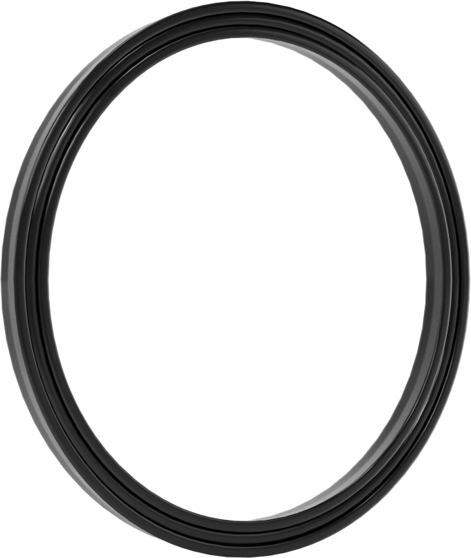 O-Ring Yüklü U-Cup Conta, 0,206" Oluk Genişliği için, 2,5 inç İç Çap x 2,875 inç Dış Çap x 0,188 inç Genişlik