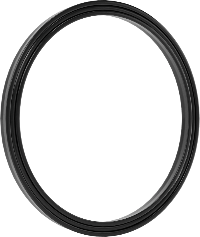 O-Ring Yüklü U-Cup Conta, 0,206" Oluk Genişliği için, 2,625 inç İç Çap x 3 inç Dış Çap x 0,188 inç Genişlik