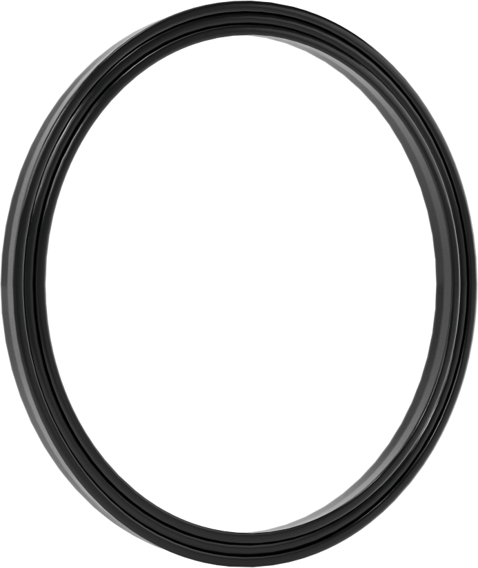 O-Ring Yüklü U-Cup Conta, 0,206" Oluk Genişliği için, 2,75 inç İç Çap x 3,125 inç Dış Çap x 0,188 inç Genişlik