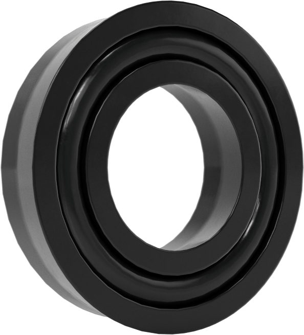 O-Ring Yüklü U-Cup Conta, 0,275" Oluk Genişliği için, 0,5“ İç Çap x 1” Dış Çap x 0,25" Genişlik