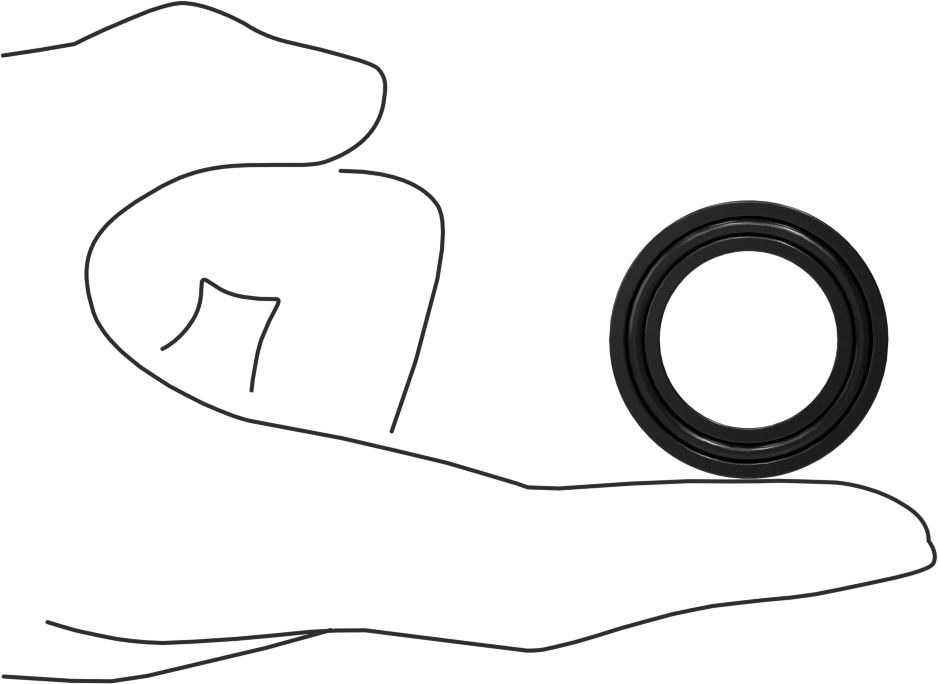 O-Ring Yüklü U-Cup Conta, 0,275" Oluk Genişliği için, 0,875 inç İç Çap x 1,375 inç Dış Çap x 0,25 inç Genişlik