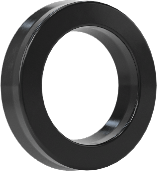 O-Ring Yüklü U-Cup Conta, 0,275" Oluk Genişliği için, 0,875 inç İç Çap x 1,375 inç Dış Çap x 0,25 inç Genişlik