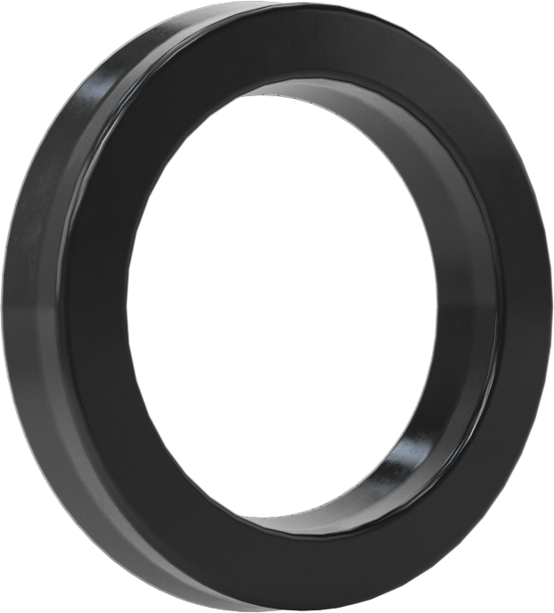 O-Ring Yüklü U-Cup Conta, 0,275" Oluk Genişliği için, 1,125“ İç Çap x 1,625” Dış Çap x 0,25" Genişlik