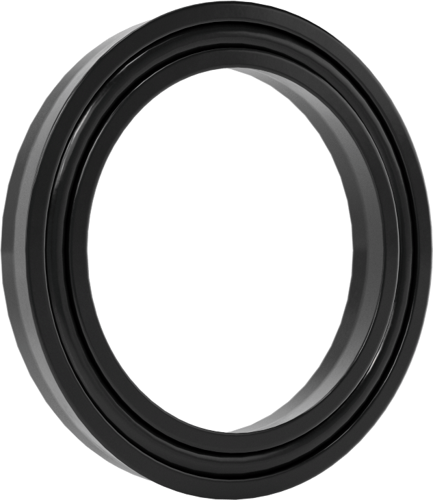 O-Ring Yüklü U-Cup Conta, 0,275" Oluk Genişliği için, 1,375 inç İç Çap x 1,875 inç Dış Çap x 0,25 inç Genişlik