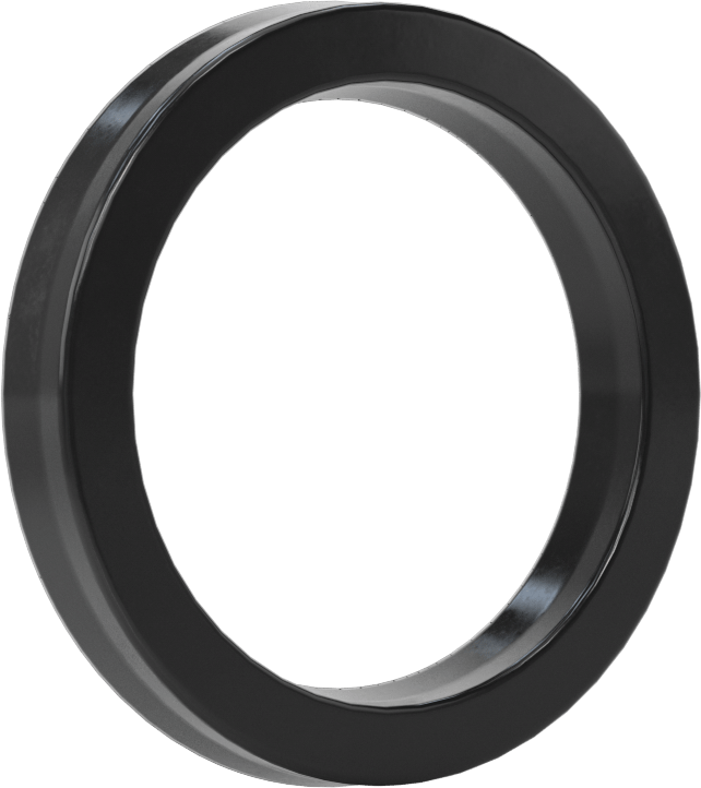 O-Ring Yüklü U-Cup Conta, 0,275" Oluk Genişliği için, 1,5 inç iç çap x 2 inç dış çap x 0,25 inç genişlik