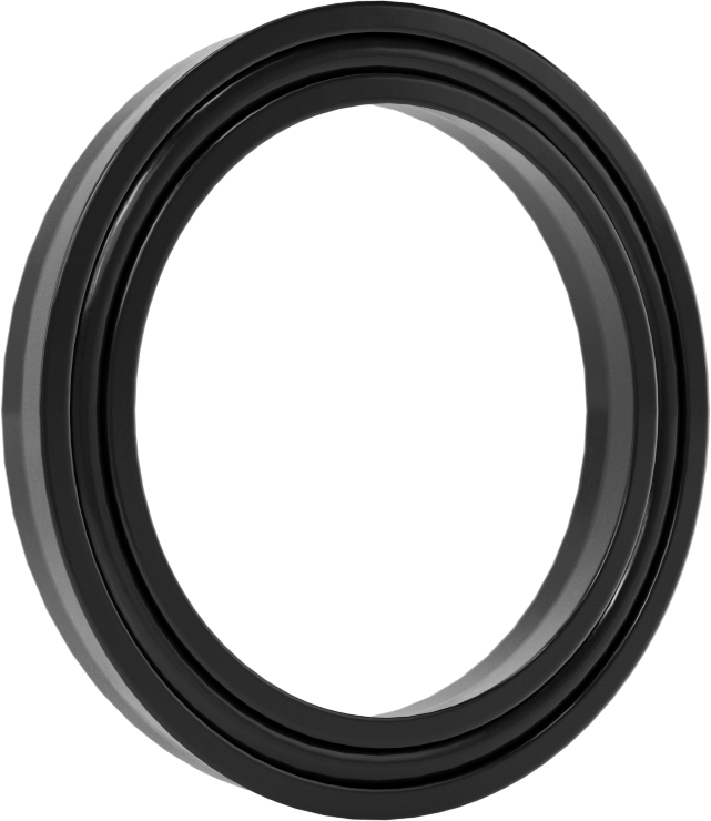 O-Ring Yüklü U-Cup Conta, 0,275" Oluk Genişliği için, 1,5 inç iç çap x 2 inç dış çap x 0,25 inç genişlik