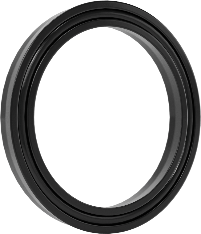 O-Ring Yüklü U-Cup Conta, 0,275" Oluk Genişliği için, 1,75 inç İç Çap x 2,25 inç Dış Çap x 0,25 inç Genişlik