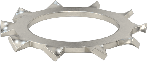 18-8 Paslanmaz Çelik Dış Dişli Kilit Pulları, M14 Vida Boyutu için, 15.0 mm ID, 24.0 mm OD, DIN 6797