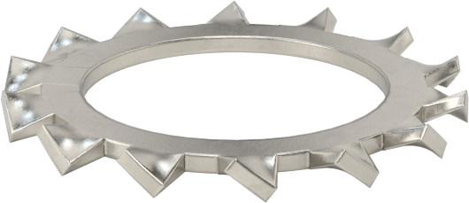 18-8 Paslanmaz Çelik Dış Dişli Kilit Pulları, M24 Vida Boyutu için, 25.0 mm ID, 38.0 mm OD, DIN 6797