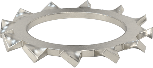 18-8 Paslanmaz Çelik Dış Dişli Kilit Pulları, M16 Vida Boyutu için, 17.0 mm ID, 26.0 mm OD, DIN 6797