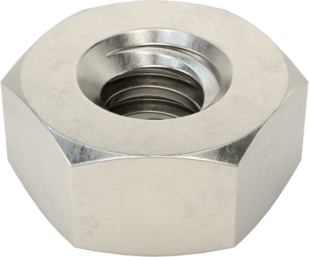 18-8 Paslanmaz Çelik Acme Altıgen Somun, Sağ El, 1/4"-16 Diş Boyutu