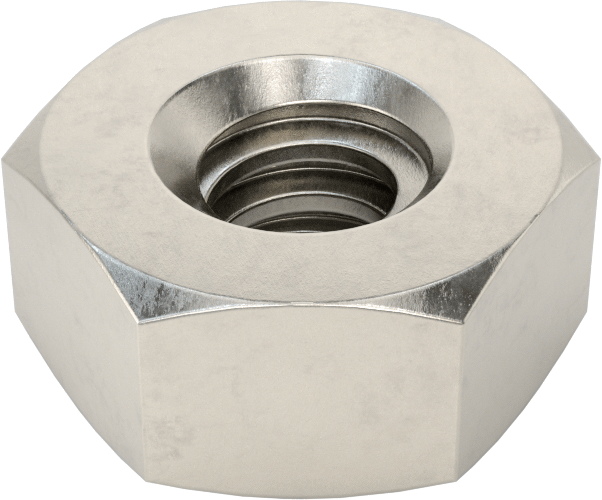 18-8 Paslanmaz Çelik Acme Altıgen Somun, Sol El, 1/4"-16 Diş Boyutu
