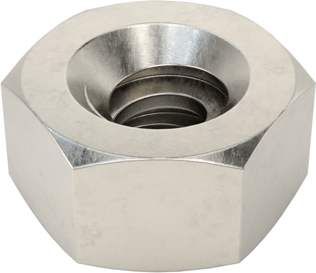 18-8 Paslanmaz Çelik Acme Altıgen Somun, Sol El, 3/8"-8 Diş Boyutu