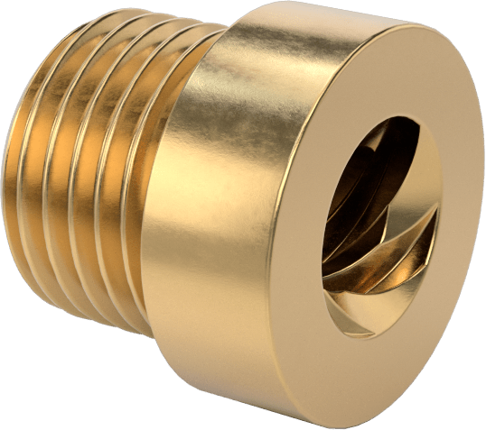 Hassas Acme Dış Dişli Somun, Hızlı Hareket, Sağ El, 673 Bronz, 3/8"-8 Diş, 4 Diş Başlangıcı
