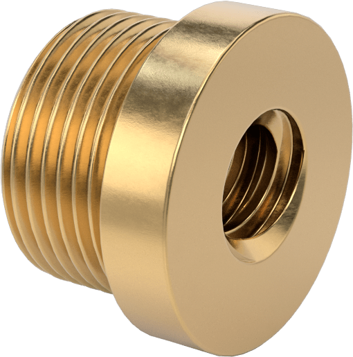Hassas Acme Dış Dişli Somun, Hızlı Hareket, Sağ El, 673 Bronz, 1/2"-8 Diş, 2 Diş Başlangıcı