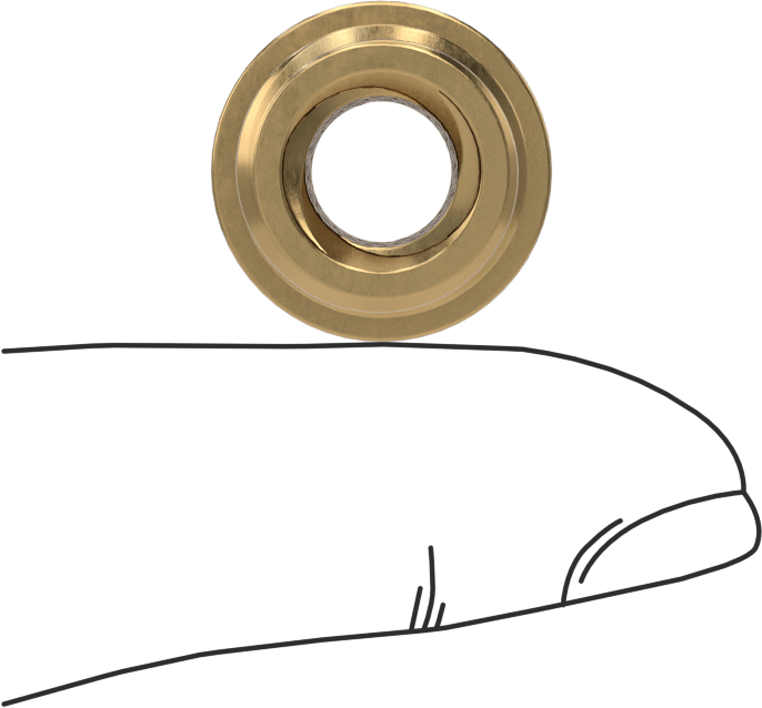 Hassas Acme Dış Dişli Somun, Hızlı Hareket, Sağ El, 673 Bronz, 3/8"-12 Diş, 2 Diş Başlangıcı
