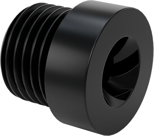 Dıştan Dişli Plastik Hassas Acme Somunu, Hızlı Hareket, Sağ El, 3/8"-5 Diş, 5:1 Speed