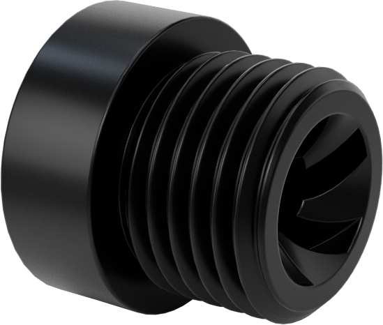 Dıştan Dişli Plastik Hassas Acme Somunu, Hızlı Hareket, Sağ El, 3/8"-5 Diş, 5:1 Speed