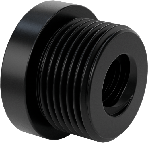 Dıştan Dişli Plastik Hassas Acme Somunu, Hızlı Hareket, Sağ El, 1/2"-8 Diş, 2:1 Speed
