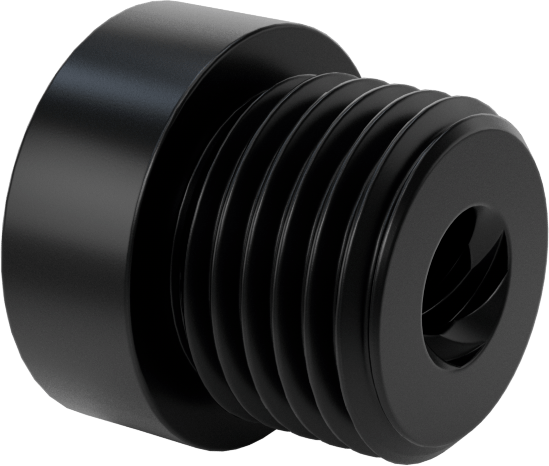 Dıştan Dişli Plastik Hassas Acme Somunu, Hızlı Hareket, Sağ El, 1/4"-12 Diş, 4:1 Speed
