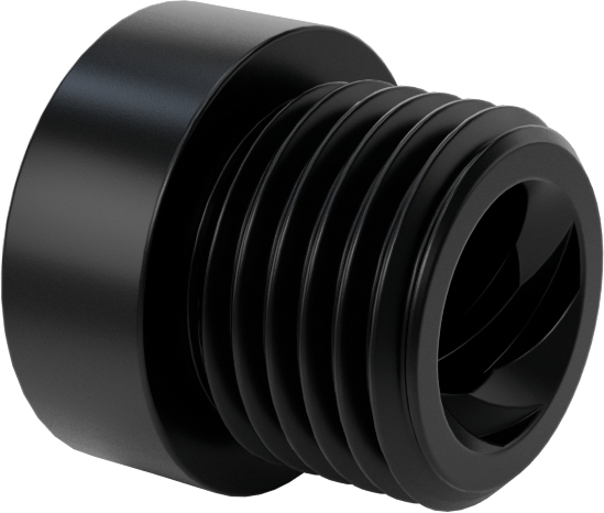 Dıştan Dişli Plastik Hassas Acme Somunu, Hızlı Hareket, Sağ El, 3/8"-8 Diş, 4:1 Speed