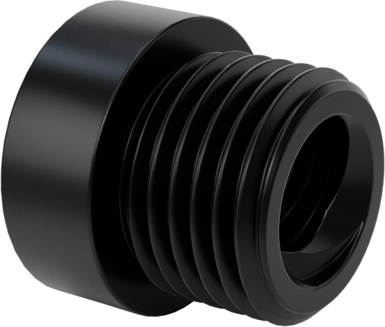 Dıştan Dişli Plastik Hassas Acme Somunu, Hızlı Hareket, Sağ El, 3/8"-8 Diş, 2:1 Speed