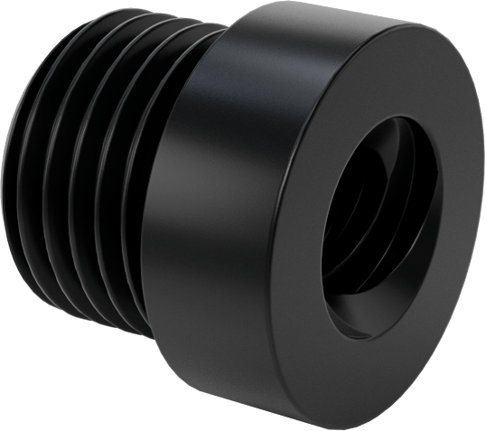 Dıştan Dişli Plastik Hassas Acme Somunu, Hızlı Hareket, Sağ El, 3/8"-8 Diş, 2:1 Speed