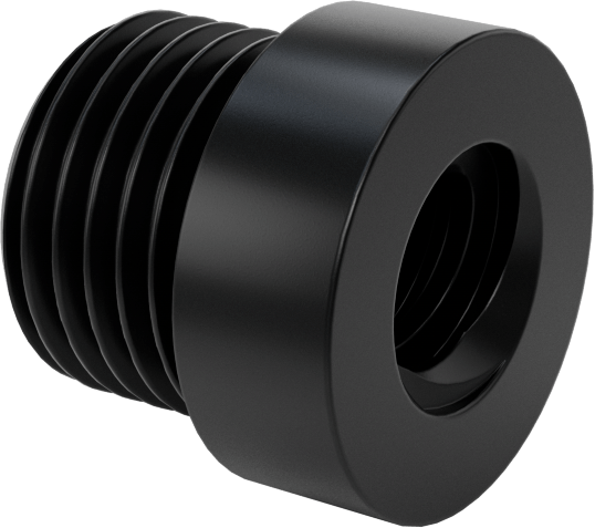 Dıştan Dişli Plastik Hassas Acme Somunu, Hızlı Hareket, Sağ El, 3/8"-10 Diş, 2:1 Speed