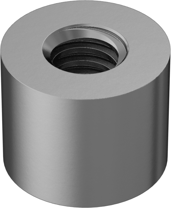 Acme Yuvarlak Somun, ASTM B505 932 Yatak Bronzu, Sağ El, 5/8"-8 Diş