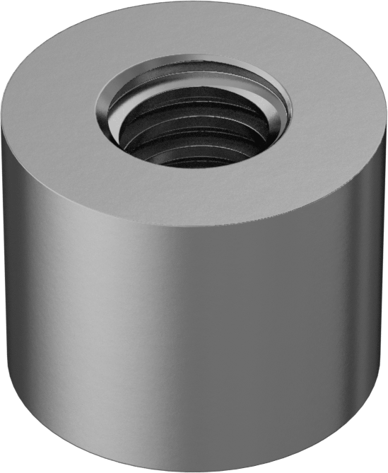 Acme Yuvarlak Somun, ASTM B505 932 Yatak Bronzu, Sol El, 5/8"-8 Diş